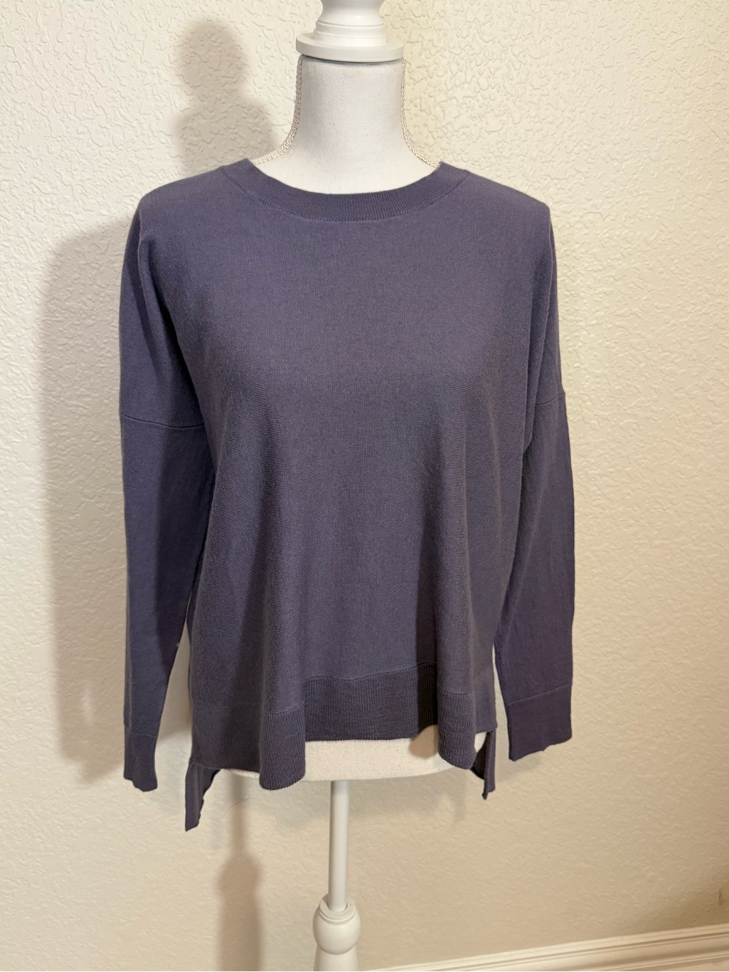 Pendleton Slate Purple Crewneck Long-Sleeve Top (B1)